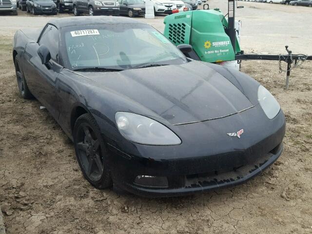 1G1YY25W985108144 - 2008 CHEVROLET CORVETTE BLACK photo 1