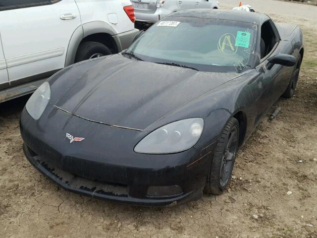 1G1YY25W985108144 - 2008 CHEVROLET CORVETTE BLACK photo 2