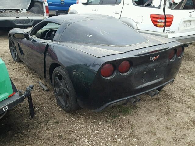 1G1YY25W985108144 - 2008 CHEVROLET CORVETTE BLACK photo 3