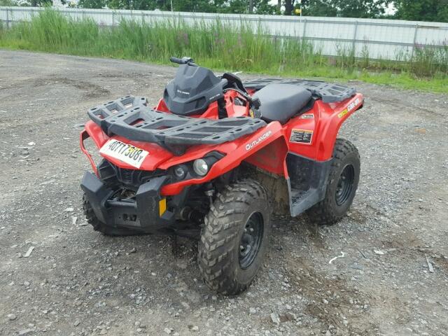 3JBLGHJ13DJ000077 - 2013 CAN-AM OUTLANDER RED photo 2