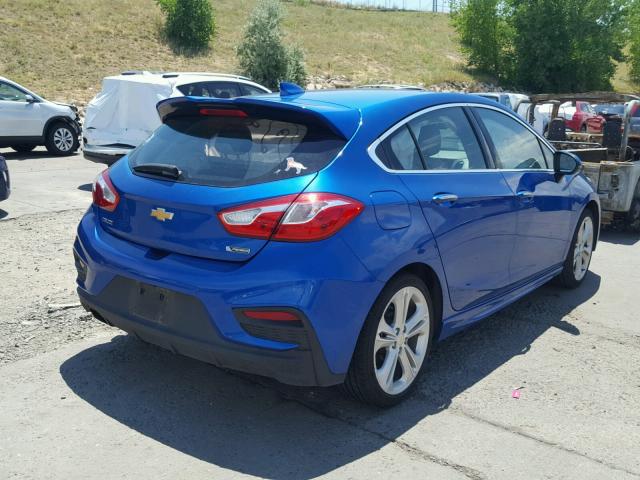 3G1BF6SM6HS513647 - 2017 CHEVROLET CRUZE PREM BLUE photo 4