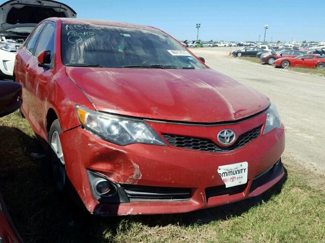 4T1BF1FK9CU622739 - 2012 TOYOTA CAMRY BASE RED photo 1