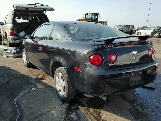 1G1AL15F877134196 - 2007 CHEVROLET COBALT BLACK photo 3