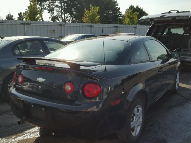 1G1AL15F877134196 - 2007 CHEVROLET COBALT BLACK photo 4