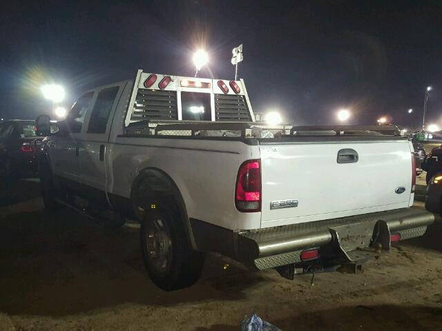 1FTSW20PX7EA76113 - 2007 FORD F250 WHITE photo 3