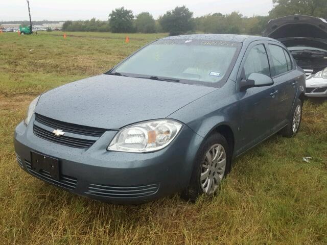 1G1AT58H997140760 - 2009 CHEVROLET COBALT LT GRAY photo 2