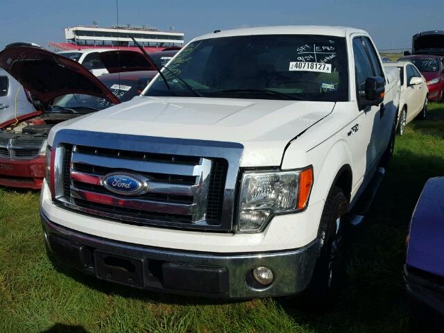 1FTRX12889FA13259 - 2009 FORD F150 WHITE photo 2