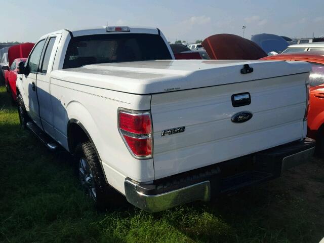 1FTRX12889FA13259 - 2009 FORD F150 WHITE photo 3