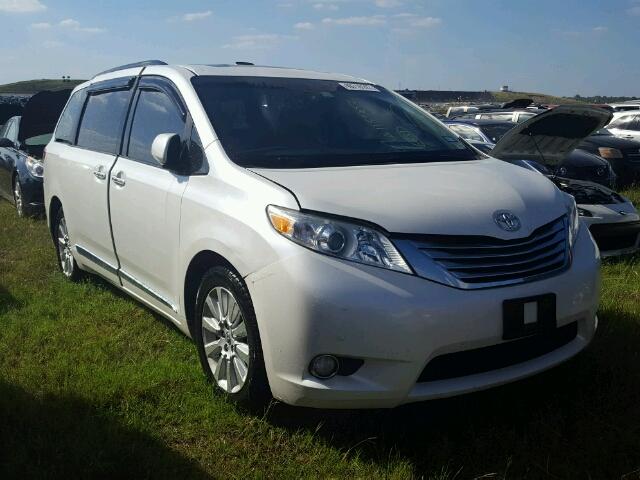 5TDDK3DC6CS040716 - 2012 TOYOTA SIENNA WHITE photo 1