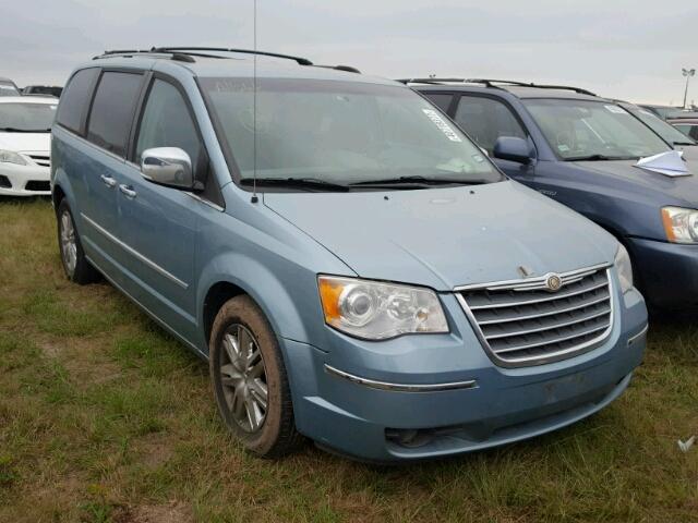 2A8HR64X08R646281 - 2008 CHRYSLER TOWN & COU BLUE photo 1