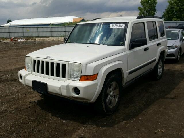 1J8HG48K86C228887 - 2006 JEEP COMMANDER WHITE photo 2