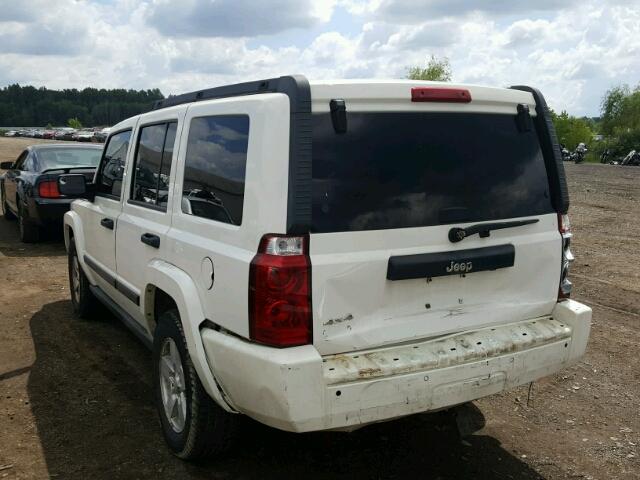 1J8HG48K86C228887 - 2006 JEEP COMMANDER WHITE photo 3