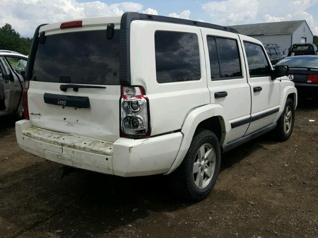 1J8HG48K86C228887 - 2006 JEEP COMMANDER WHITE photo 4