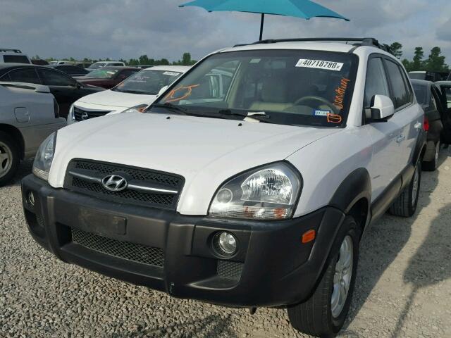 KM8JN12DX7U494958 - 2007 HYUNDAI TUCSON SE WHITE photo 2