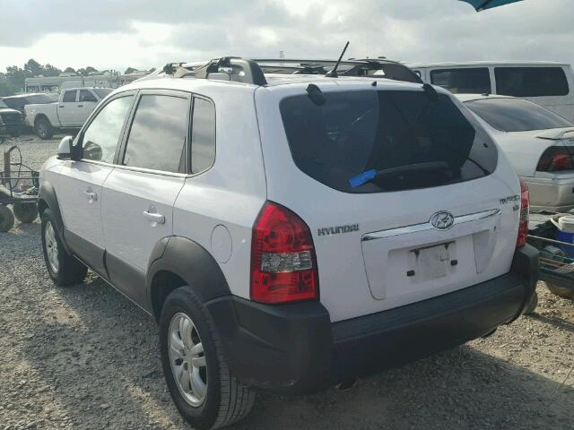 KM8JN12DX7U494958 - 2007 HYUNDAI TUCSON SE WHITE photo 3