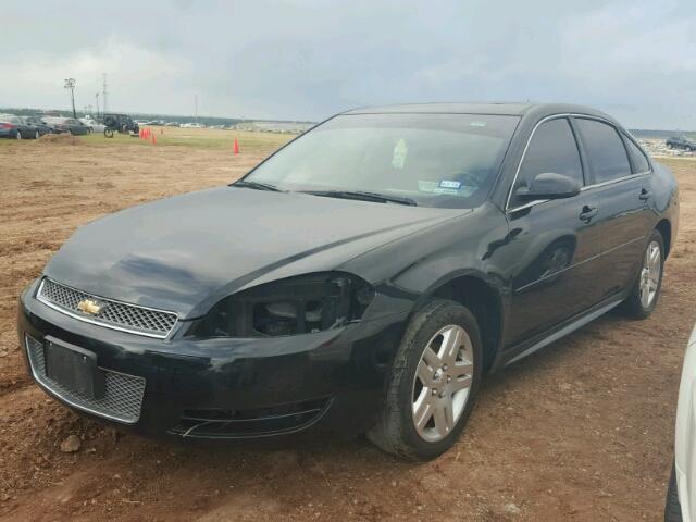 2G1WB5E3XE1182511 - 2014 CHEVROLET IMPALA LIM BLACK photo 2