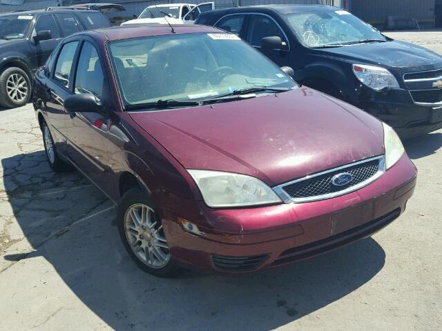 1FAFP34N87W272936 - 2007 FORD FOCUS BURGUNDY photo 1