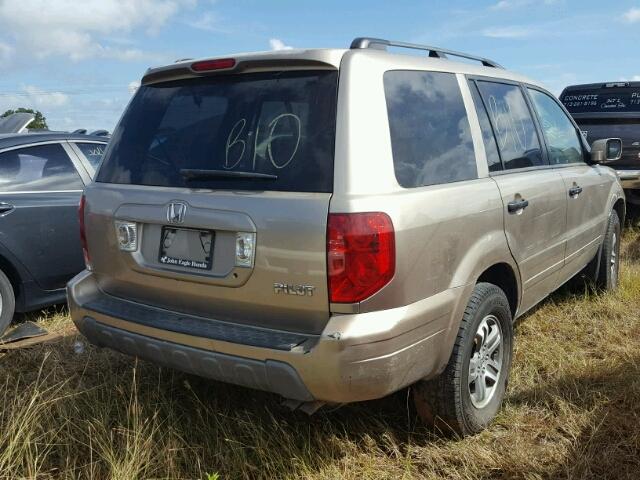 5FNYF18695B058715 - 2005 HONDA PILOT TAN photo 4