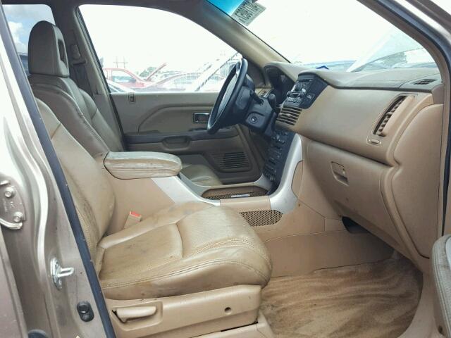 5FNYF18695B058715 - 2005 HONDA PILOT TAN photo 5