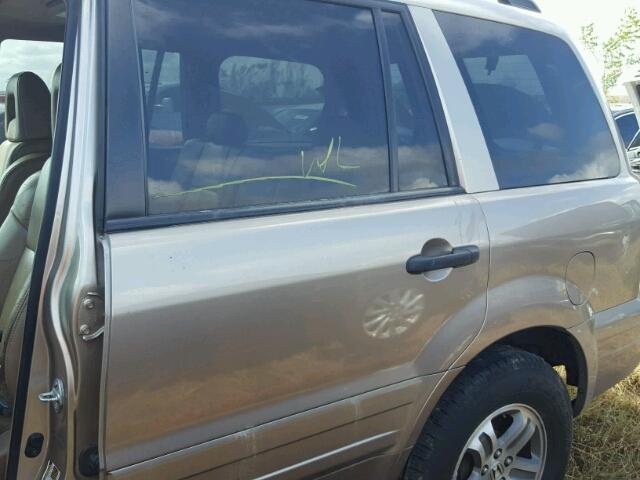 5FNYF18695B058715 - 2005 HONDA PILOT TAN photo 9