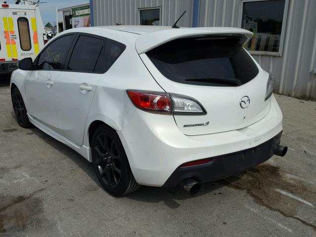 JM1BL1L32D1754285 - 2013 MAZDA SPEED 3 WHITE photo 3