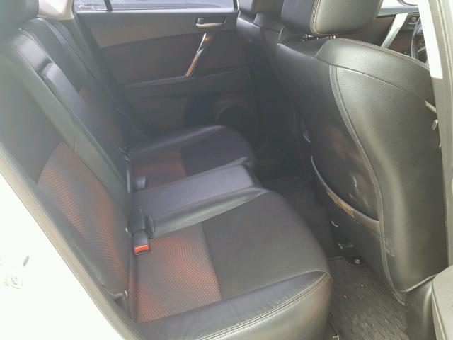 JM1BL1L32D1754285 - 2013 MAZDA SPEED 3 WHITE photo 6