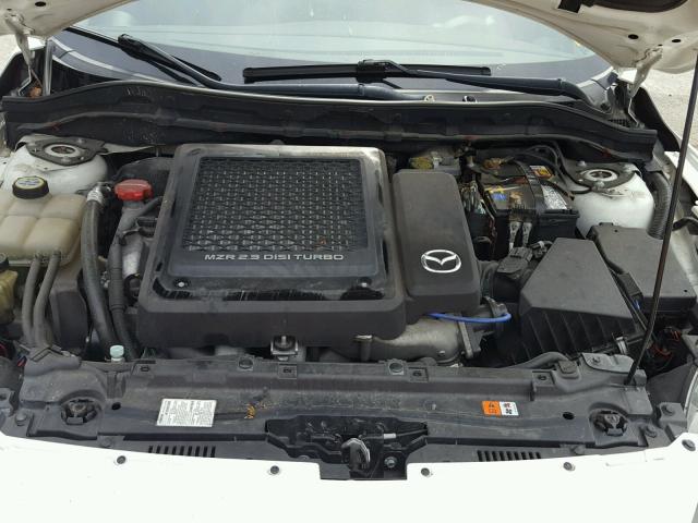 JM1BL1L32D1754285 - 2013 MAZDA SPEED 3 WHITE photo 7