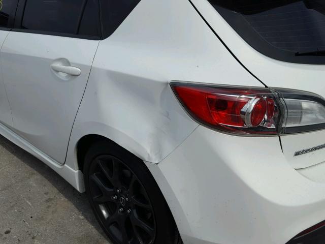 JM1BL1L32D1754285 - 2013 MAZDA SPEED 3 WHITE photo 9