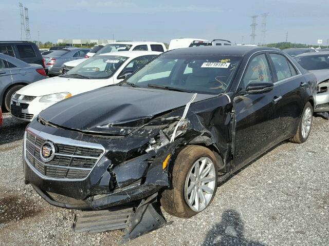 1G6AP5SX1E0103946 - 2014 CADILLAC CTS BLACK photo 2