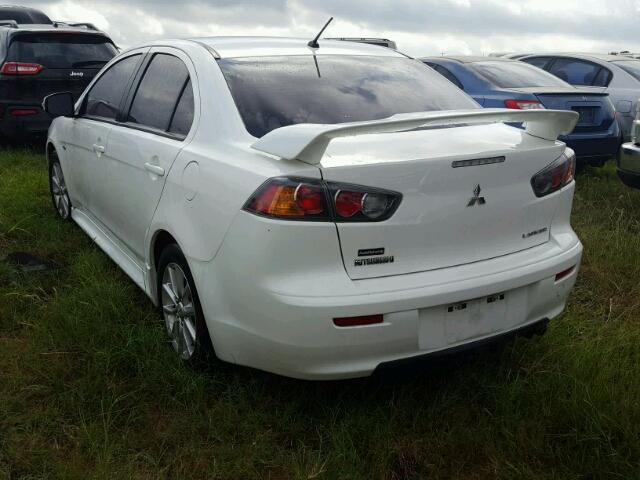 JA32U2FU0FU010952 - 2015 MITSUBISHI LANCER WHITE photo 3