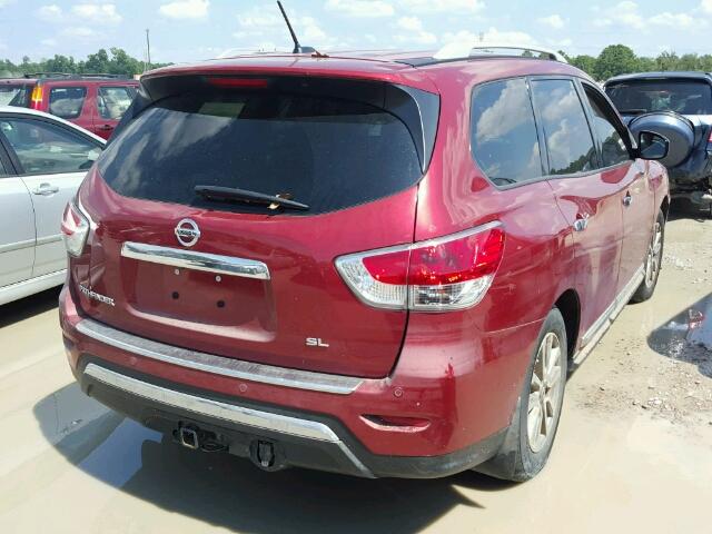 5N1AR2MN3FC640265 - 2015 NISSAN PATHFINDER RED photo 4