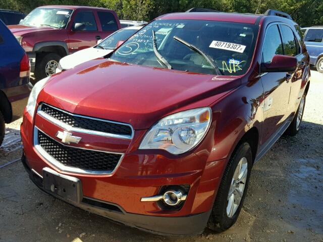 2GNFLNE5XC6338849 - 2012 CHEVROLET EQUINOX MAROON photo 2