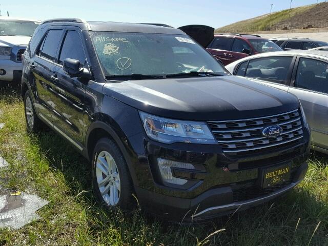 1FM5K7D83HGD20873 - 2017 FORD EXPLORER X BLACK photo 1