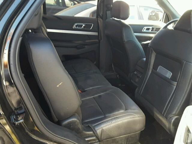 1FM5K7D83HGD20873 - 2017 FORD EXPLORER X BLACK photo 6
