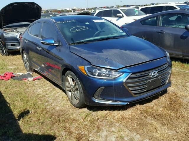 5NPD84LF1HH044783 - 2017 HYUNDAI ELANTRA BLUE photo 1