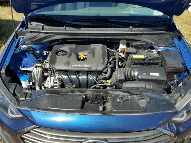 5NPD84LF1HH044783 - 2017 HYUNDAI ELANTRA BLUE photo 7