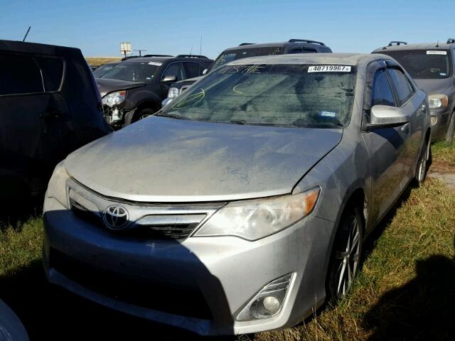 4T4BF1FK7CR249772 - 2012 TOYOTA CAMRY SILVER photo 2