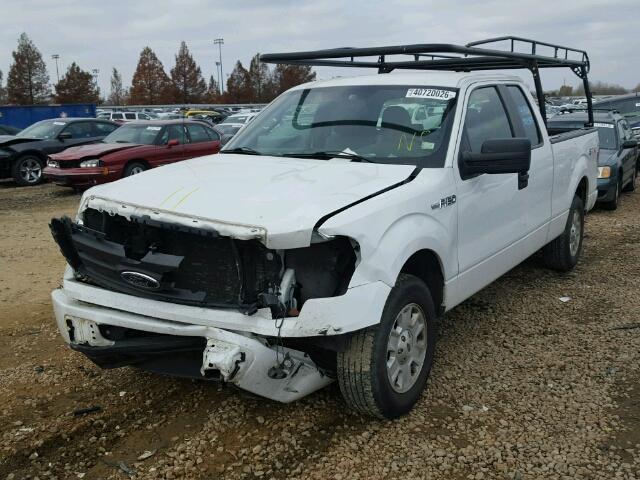 1FTEX1CMXCKE06219 - 2012 FORD F150 SUPER WHITE photo 2