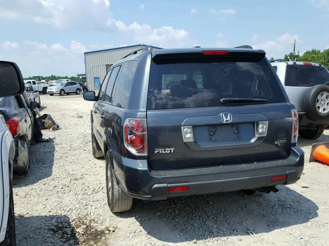 2HKYF18696H516286 - 2006 HONDA PILOT EX CHARCOAL photo 3