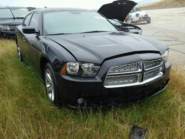 2C3CDXHG0EH102661 - 2014 DODGE CHARGER SX BLACK photo 1