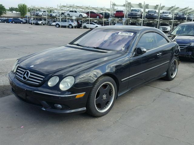 WDBPJ75J23A038817 - 2003 MERCEDES-BENZ CL 500 BLACK photo 2