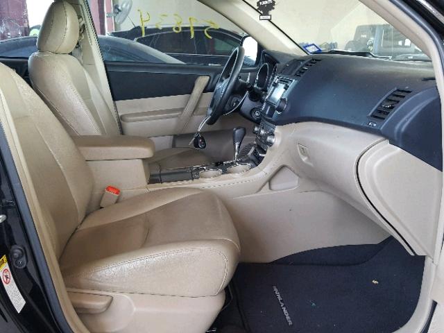 5TDZA3EH8DS040866 - 2013 TOYOTA HIGHLANDER BLACK photo 5