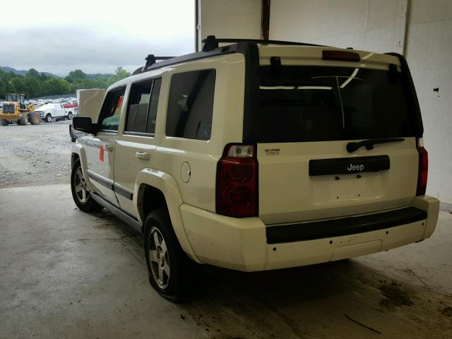 1J8HH48K39C501509 - 2009 JEEP COMMANDER WHITE photo 3
