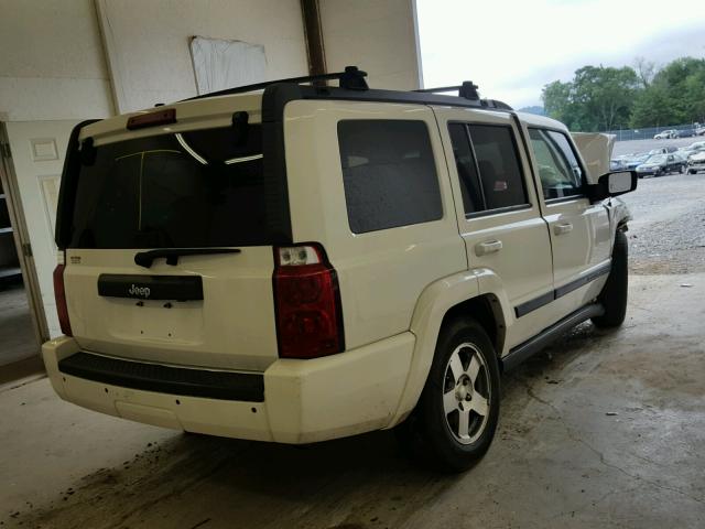 1J8HH48K39C501509 - 2009 JEEP COMMANDER WHITE photo 4