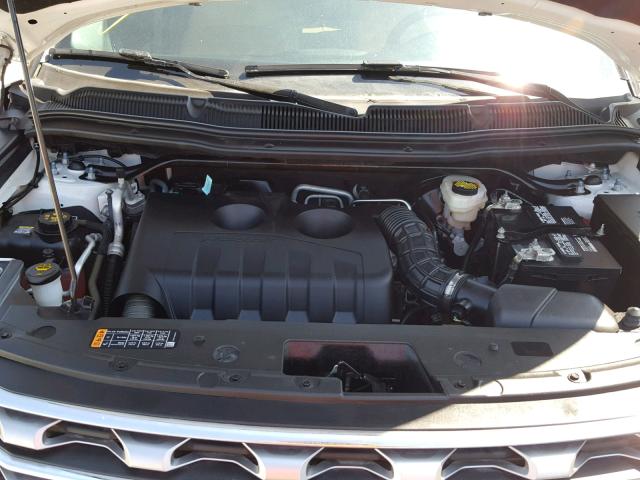 1FM5K7FH7HGD53260 - 2017 FORD EXPLORER L WHITE photo 7