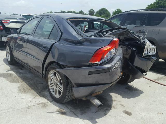YV1RS592762511764 - 2006 VOLVO S60 2.5T GRAY photo 3