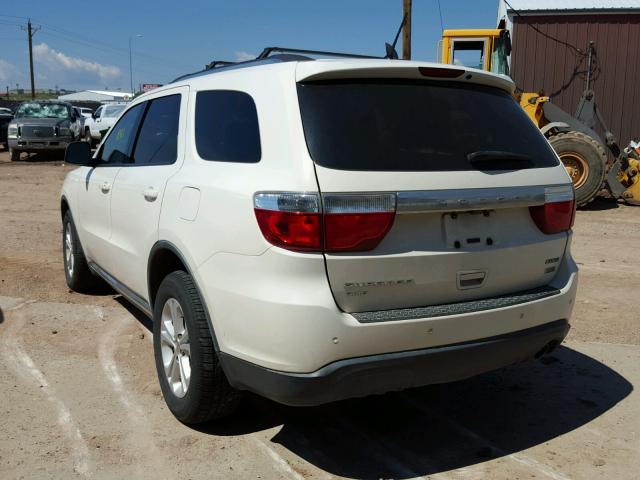 1D4RE4GG0BC634738 - 2011 DODGE DURANGO CR WHITE photo 3