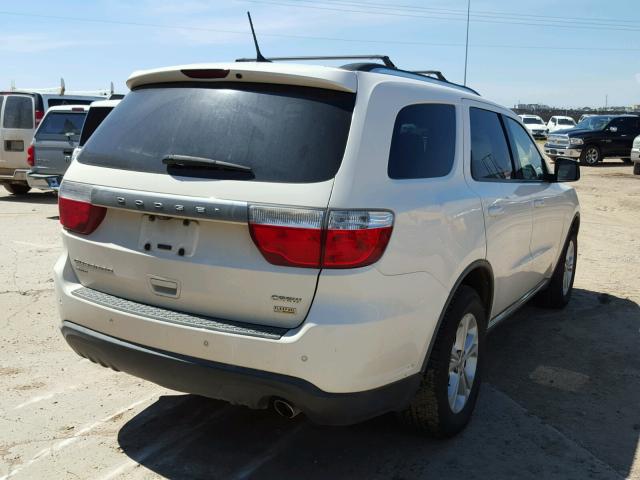 1D4RE4GG0BC634738 - 2011 DODGE DURANGO CR WHITE photo 4