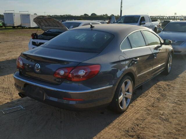 WVWHN7AN5CE503506 - 2012 VOLKSWAGEN CC LUXURY CHARCOAL photo 4