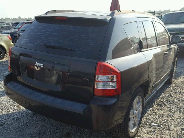1J8FT47W38D570204 - 2008 JEEP COMPASS SP BLACK photo 4